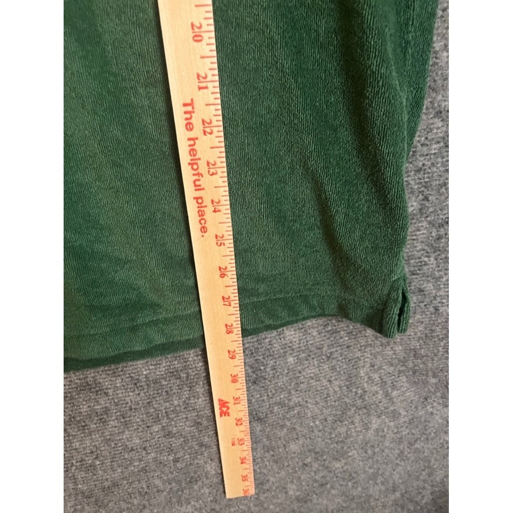NWT J Crew Polo Oarsman Shirt Mens Large Green Terry Cloth Toweling Resort - Picture 4 of 5
